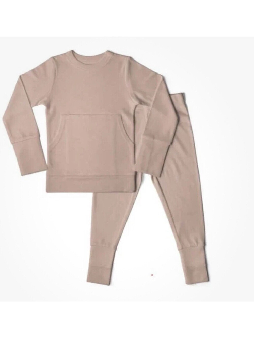 Goumi Kids Girls Rose Pink Bamboo 2-Piece Lounge All Day Jogger Set Size 4T NEW